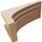 Ekena Millwork 8"W x 16"D x 8"H Wide Rockford Rough Cedar Woodgrain TimberThane Corbel, Primed Tan CORUR08X16X08ROCRCPR - alternate 5